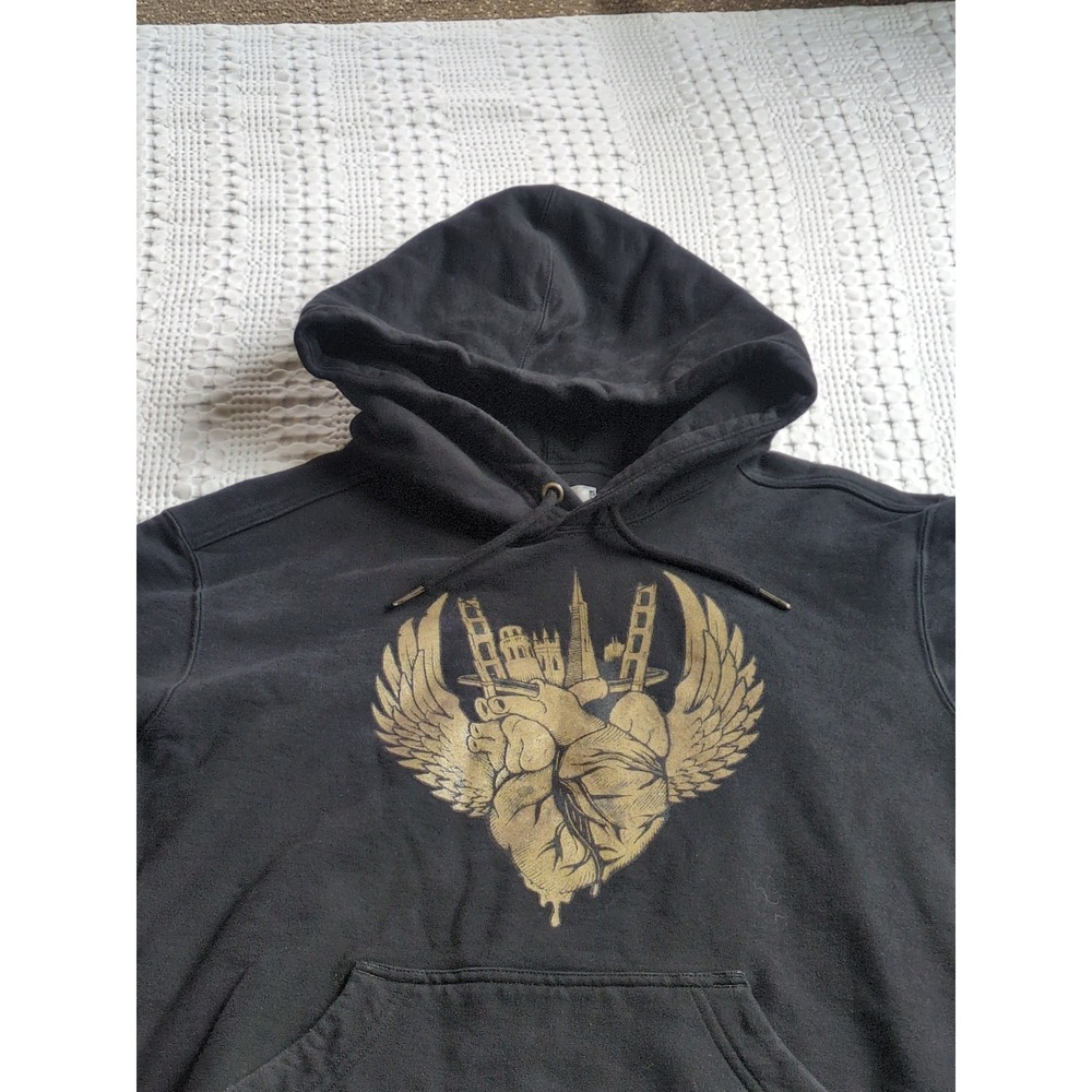 Upper Playground American Giant Left My Heart In San Francisco Hoodie Sz XL